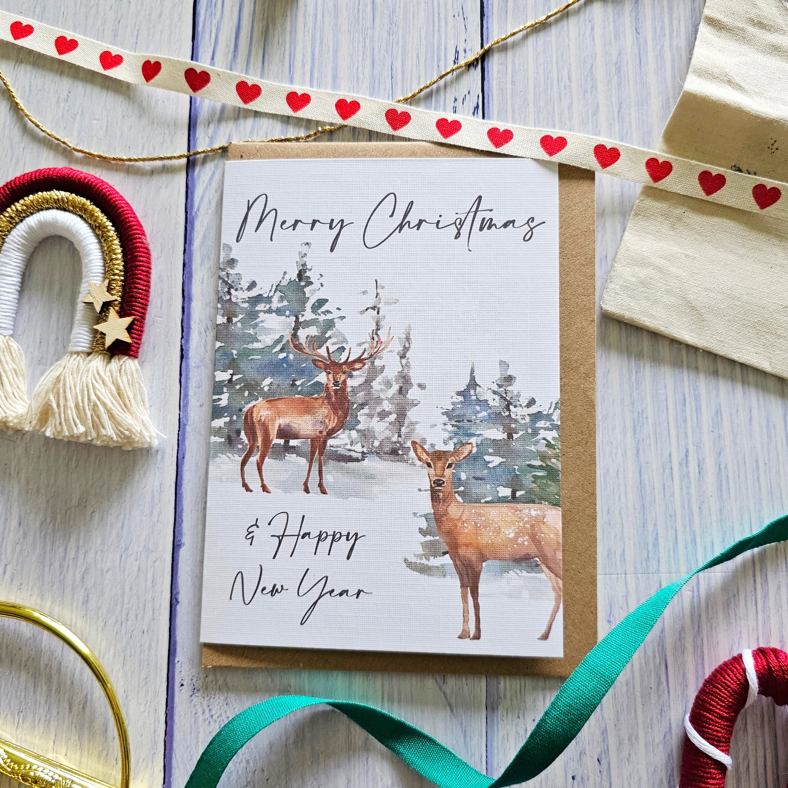 Christmas & New Years Wishes - Christmas Card