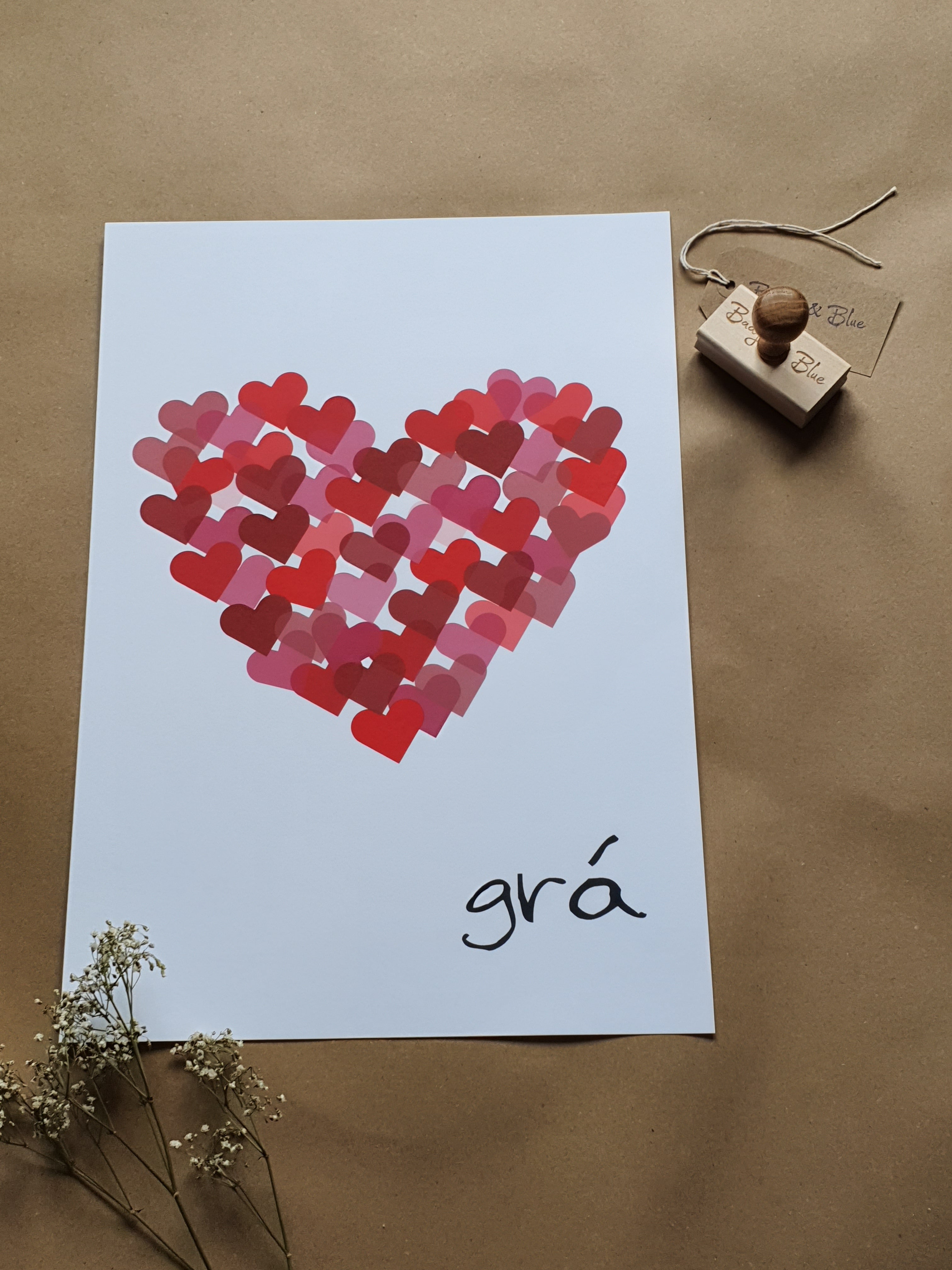 Irish Gra Love Print