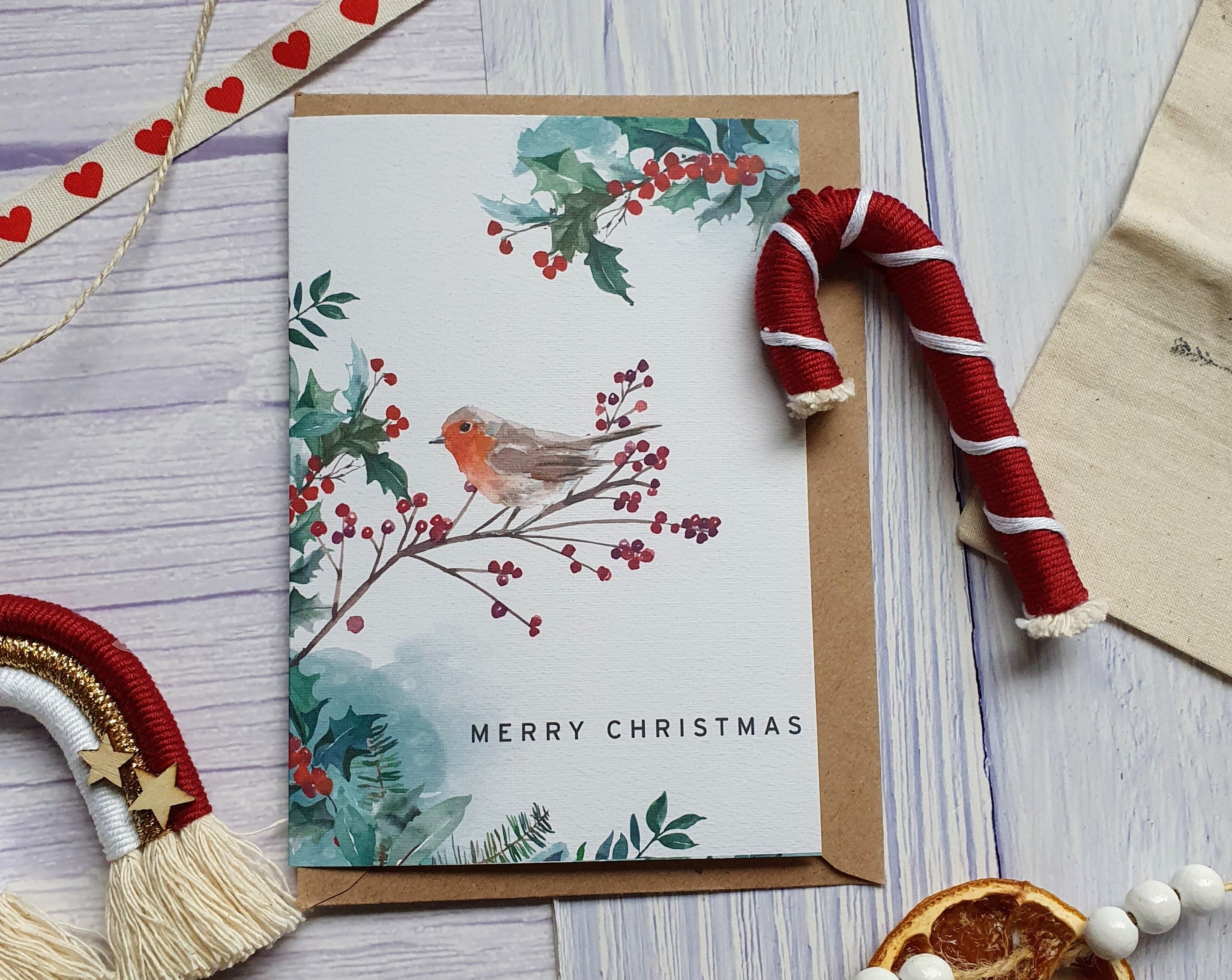 Merry Christmas Robin - Christmas Card
