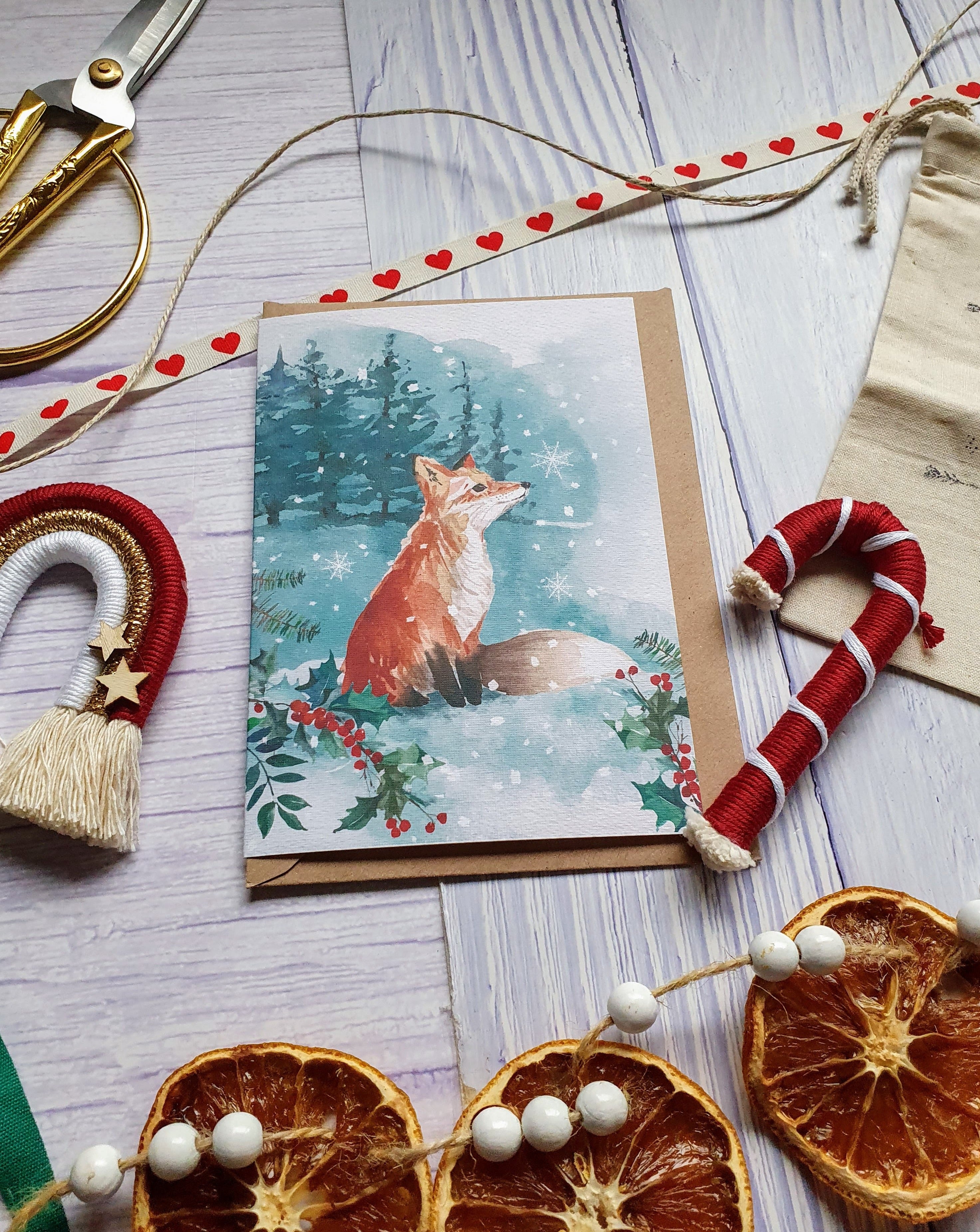 Festive Fox - Christmas Card