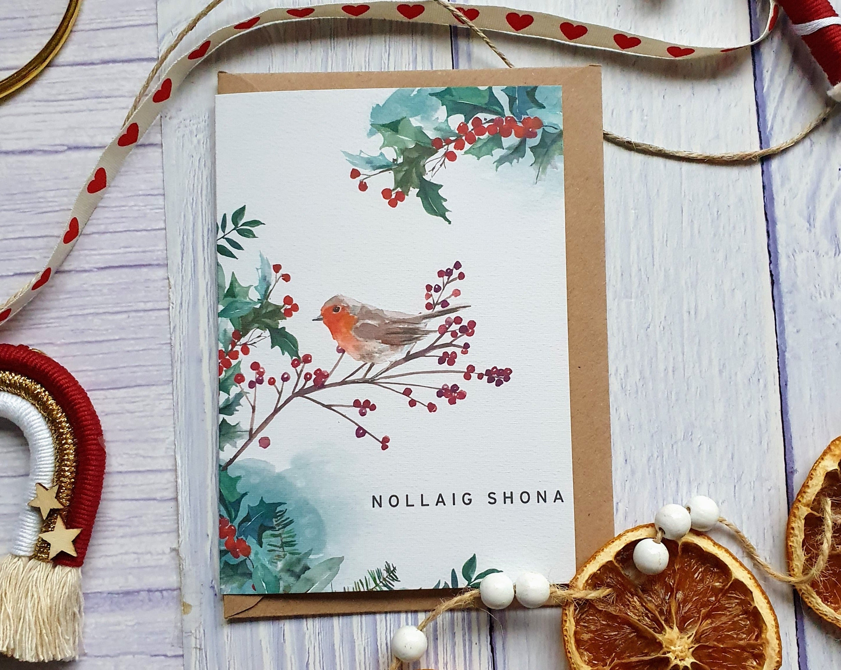 Nollaig Shona Robin - Christmas Card