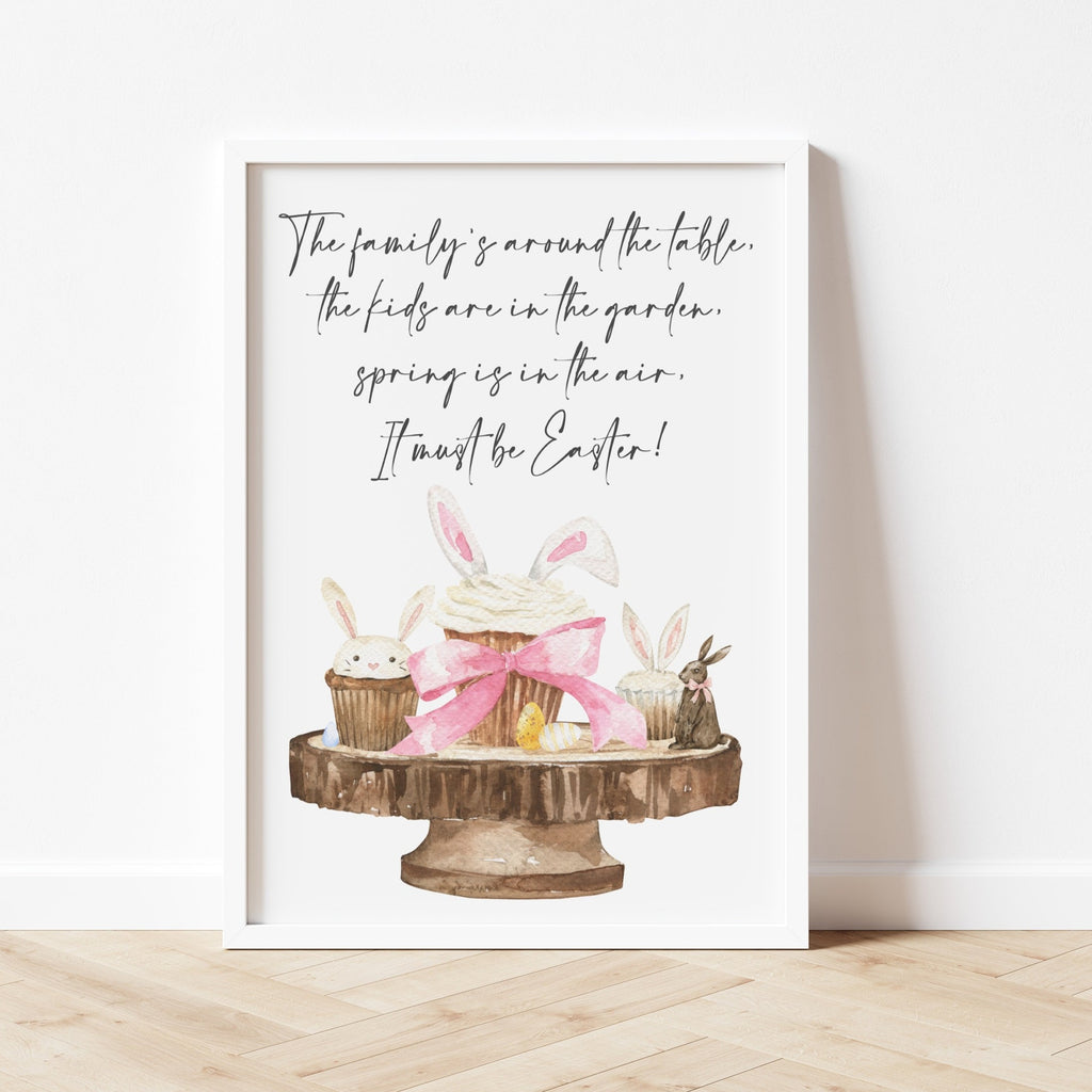 It must be Easter Poem A4 Spring time print
