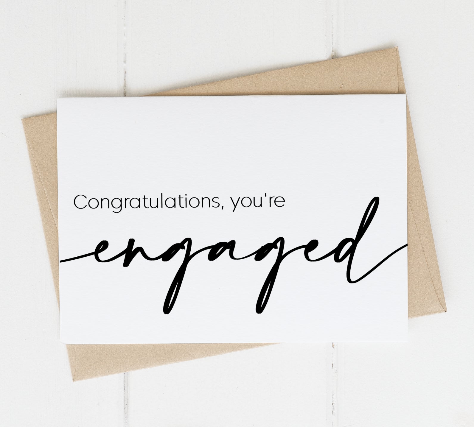 Congratulations, you're engaged! - Greeting Card – Badger & Blue