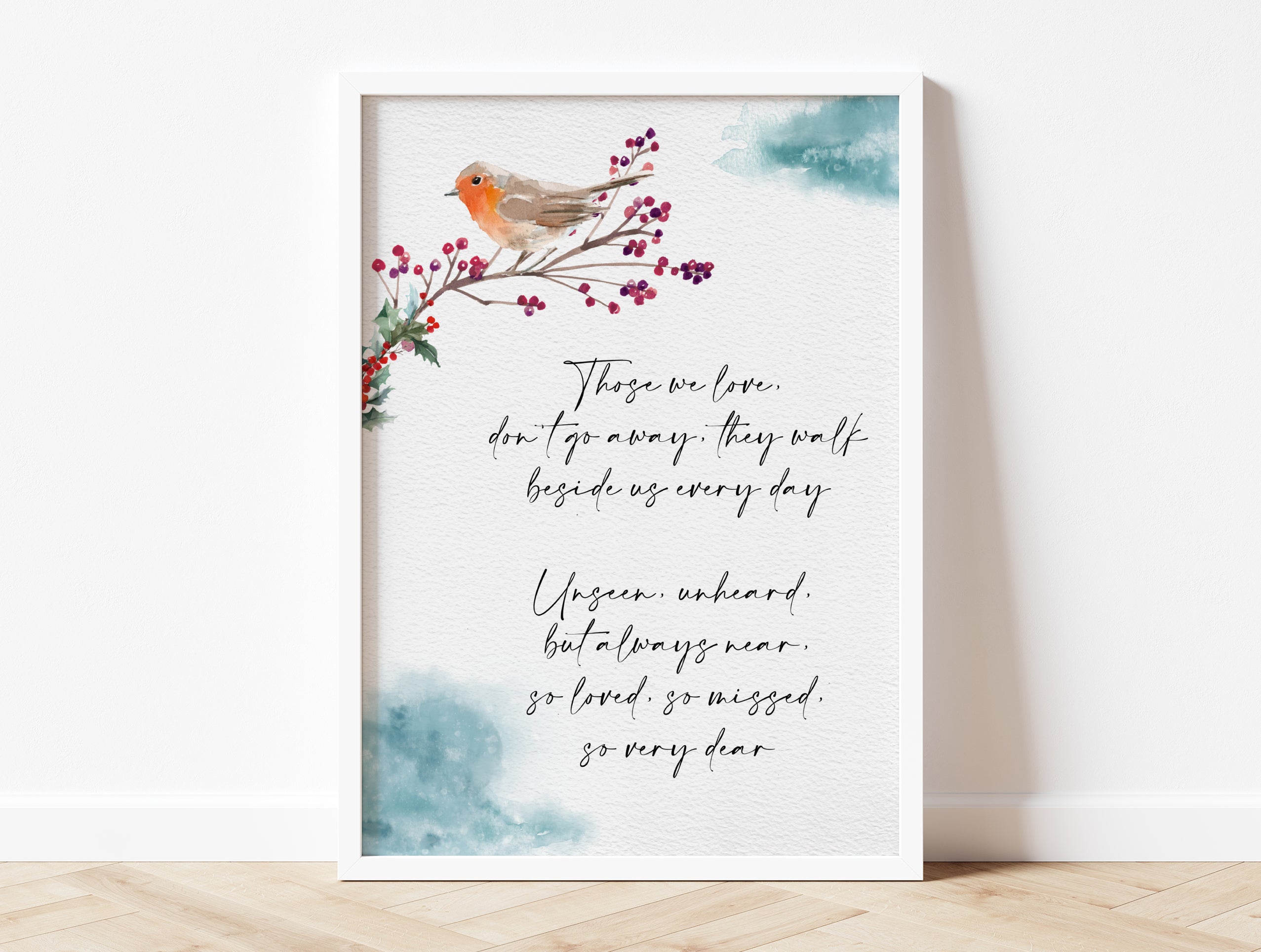 A4 / A3 - Robin Loved Ones | Premium Wall Art