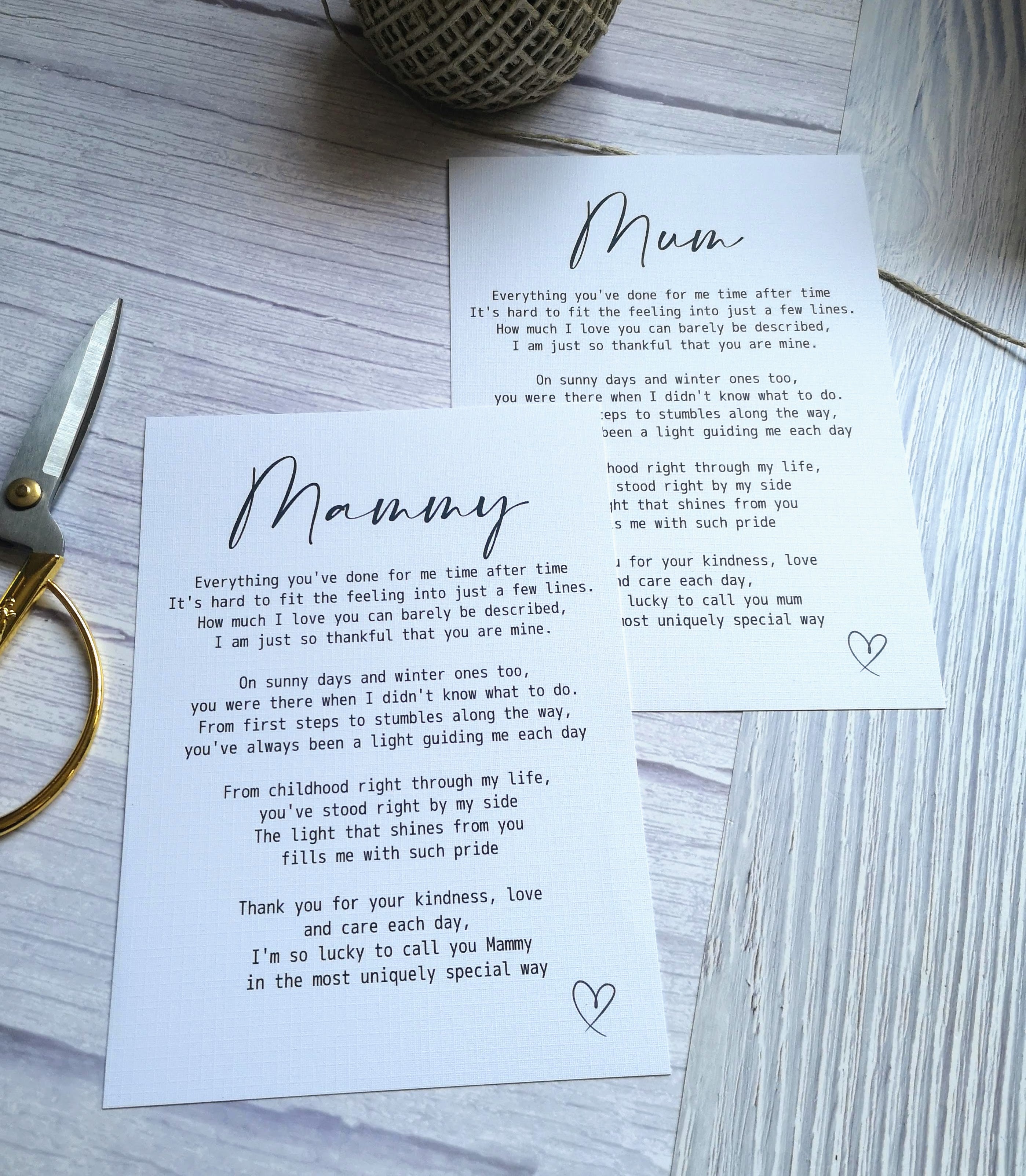 Personalised Mother's Day Poem