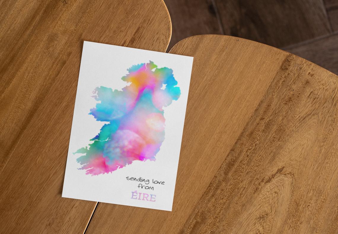 Sending Love From Eire | Greeting Card