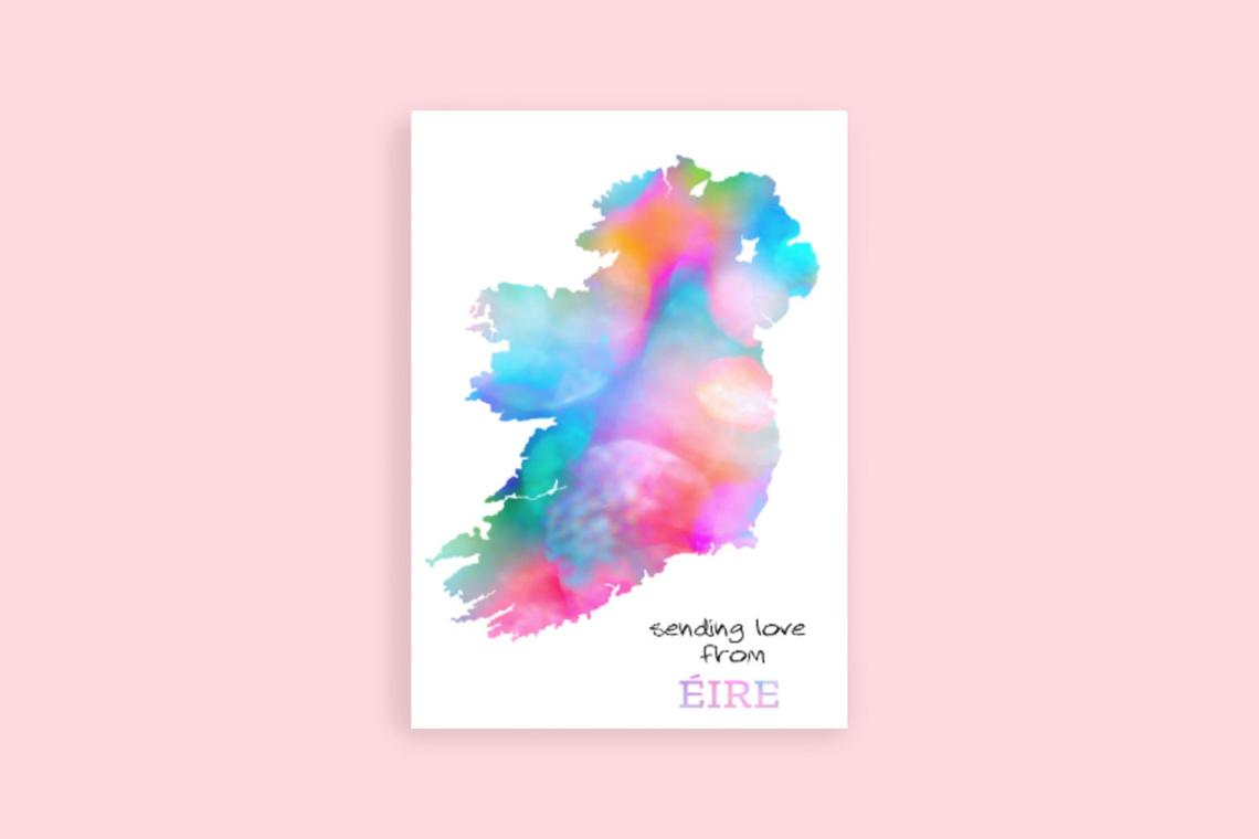 Sending Love From Eire | Greeting Card