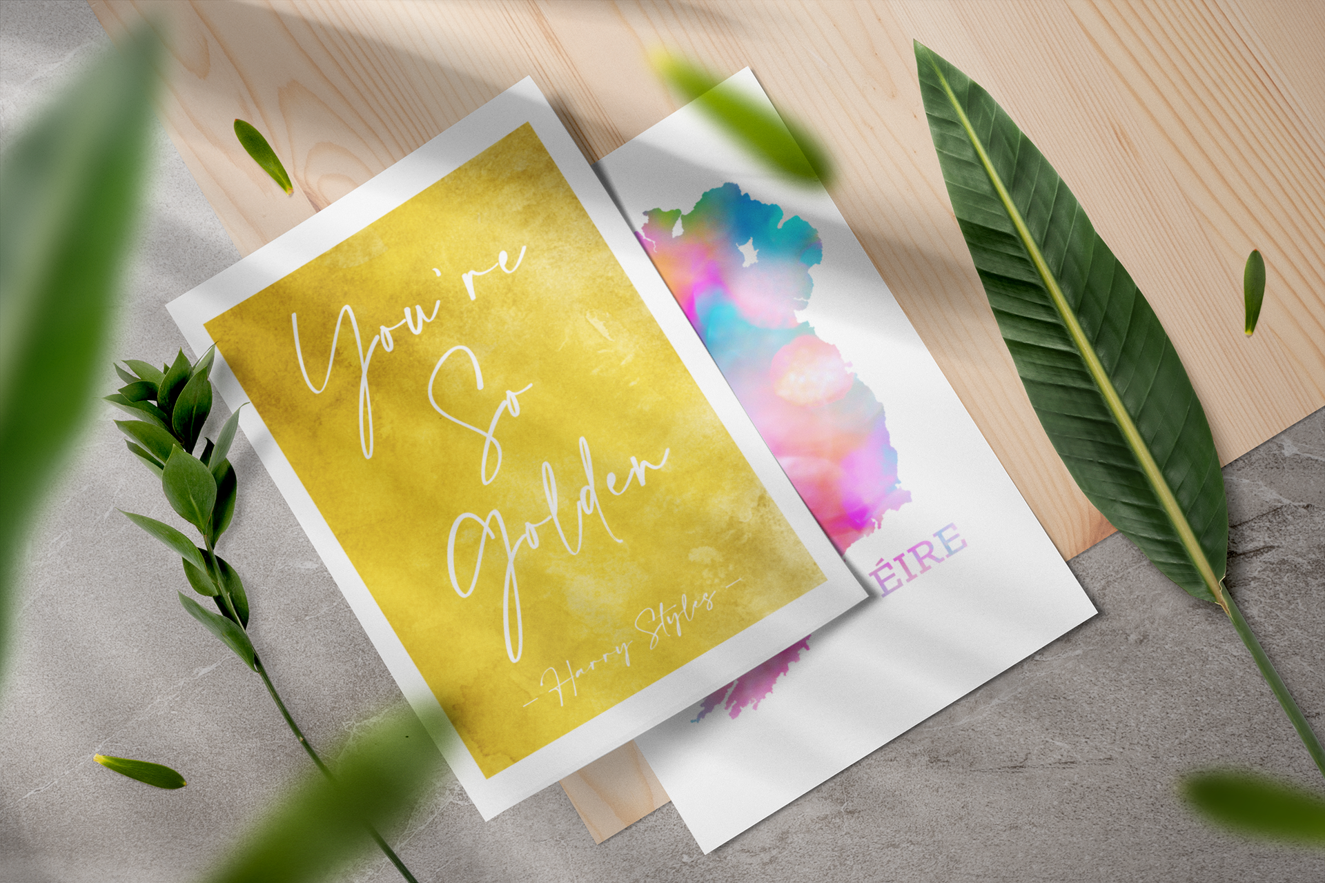 A4 / A3 -You're So Golden | Harry Styles Quote Print